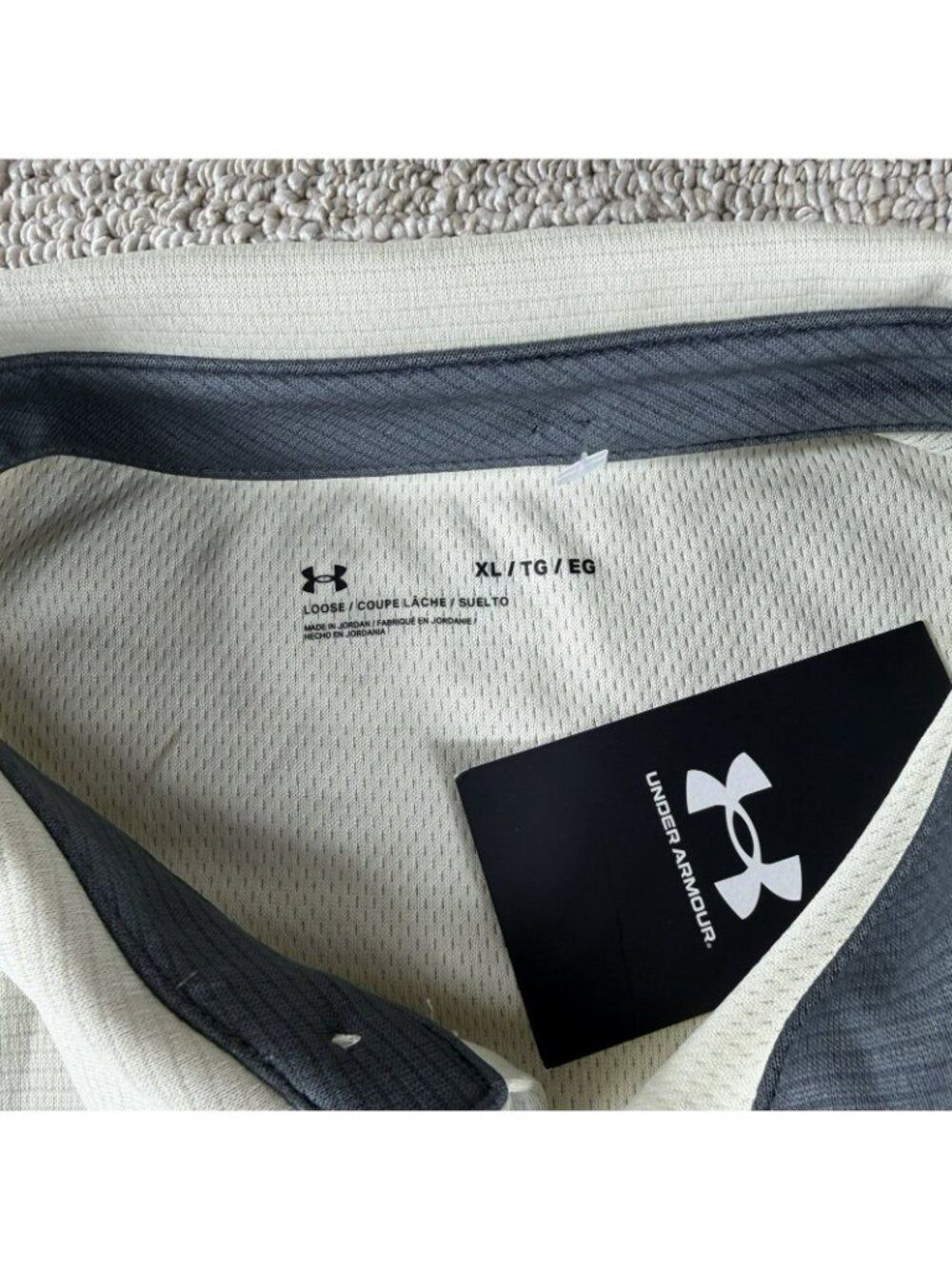 Under Armour Tech Polo Shirt Beige Men’s Size XL - Picture 3 of 7